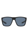 Costa Del Mar 62mm Polarized Square Sunglasses In Black Grey