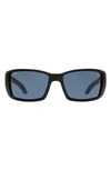 Costa Del Mar 62mm Polarized Wraparound Sunglasses In Black Grey