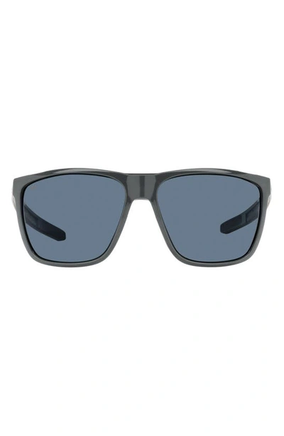 Costa Del Mar 62mm Polarized Square Sunglasses In Grey
