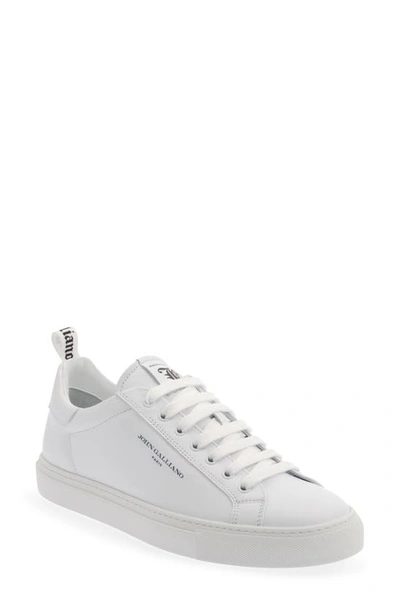 Galliano Logo Sneaker In White