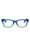 Ray Ban Ray-ban Kids' 48mm Rectangular Optical Glasses In Blue Stripe