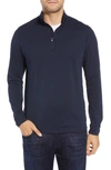 Cutter & Buck Advantage Regular Fit Drytec Mock Neck Pullover In Liberty Navy