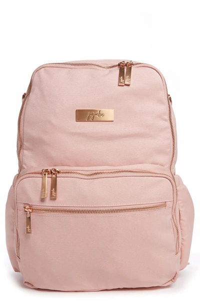 Ju-ju-be Babies' Zealous Water Resistant Diaper Backpack In Blush