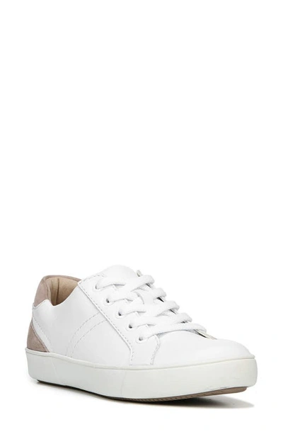 Naturalizer Morrison Womens Lifestyle Casual And Fashion Sneakers In White/taupe Leather