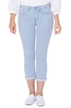 Nydj Chloe Railroad-striped Tummy-control Capri Jeans In Trella