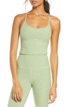 Beyond Yoga Space Dye Crop Tank In Pale Pine-glade Green