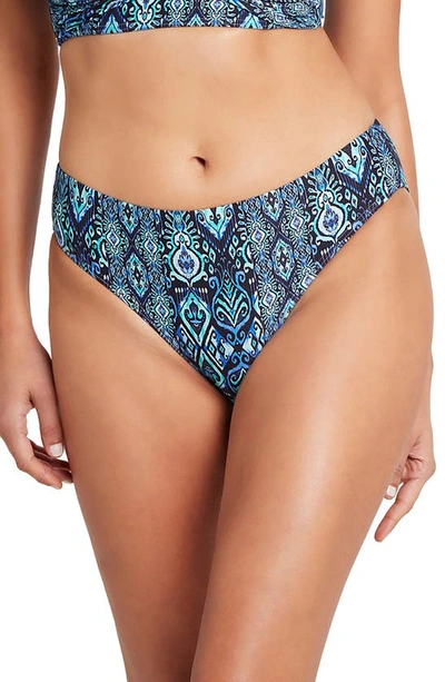 Sea Level High Leg Bikini Bottoms In Night Sky