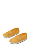 Toms Women's Printed Alpargata Flats Women's Shoes In Yellow Blended
