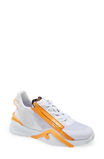 Fendi Flow Low-top Sneakers In White