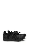 Traq By Alegria Alegria Froliq Water Resistant Knit Sneaker In Zesty Black Fabric