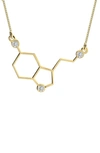 Melanie Marie Serotonin Pendant Necklace In Gold