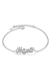 Melanie Marie Mama Pendant Bracelet In Sterling Silver