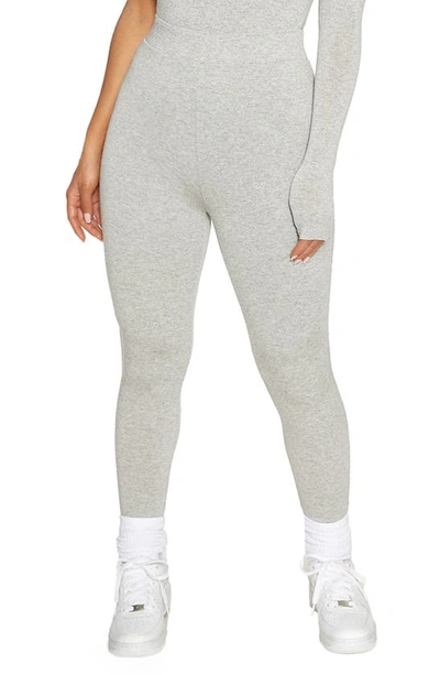 Naked Wardrobe The Nw High Waist Leggings In Heather Grey