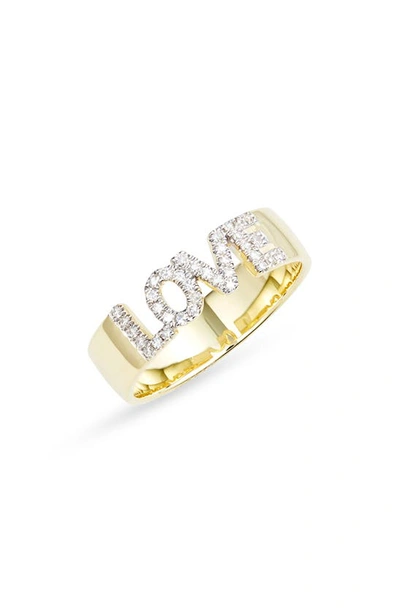 Meira T Love Band Ring In Yellow Gold