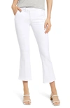 Frame Le Serge Cropped Flared Jeans In Blanc In Blanc