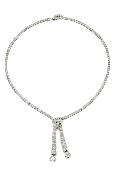 Fred Leighton Vintage Art Deco Platinum Diamond Negligee Necklace