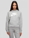 Nike Sportswear Essential Pullover Hoodie In Grey/white