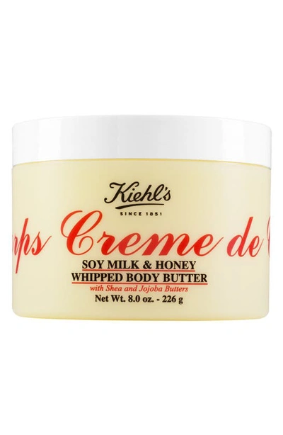 Kiehl's Since 1851 Creme De Corps Soy Milk & Honey Whipped Body Butter 8 oz/ 226 G In White