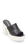 Free People Zoe Platform Slide Sandal In Black