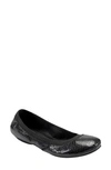 Bandolino Edition Ballet Flat In Black Snake