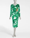 DOLCE & GABBANA SILK GEORGETTE SHEATH DRESS WITH JEWELLED EMBELLISHMENTS,F6XX5ZFSAP2HW005