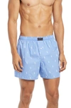 Polo Ralph Lauren Men's Allover Pony Woven Boxers In Blue/saturn/pale Blue