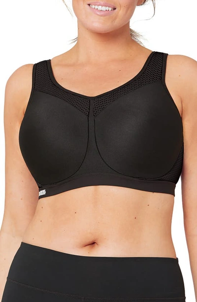 Glamorise No Limits High Support Underwire Sports Bra In Black