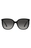 Michael Kors Mk 2137u 30058g 57mm Womens Square Sunglasses In Black