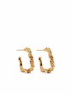 Alighieri The Lunar Rocks 24kt Gold-plated Hoop Earrings In Gold