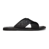 Ferragamo Double Gancio Slide Sandal In Black