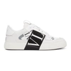 Valentino Vl7n Leather And Fabric Low-top Sneakers In 24p Bianco/