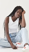 Citizens Of Humanity Isabel Ribbed Jersey Tank Top In White