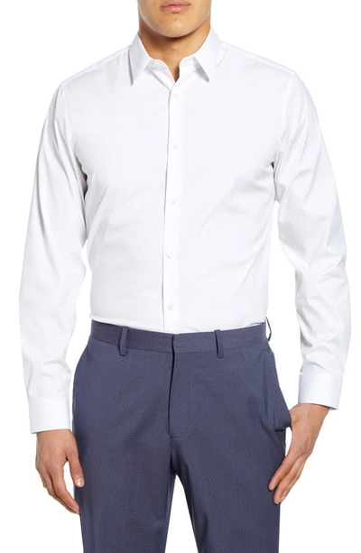 Theory Sylvain Slim Fit Button-up Dress Shirt In White