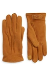 UGG THREE-POINT LEATHER TECH GLOVES,18833