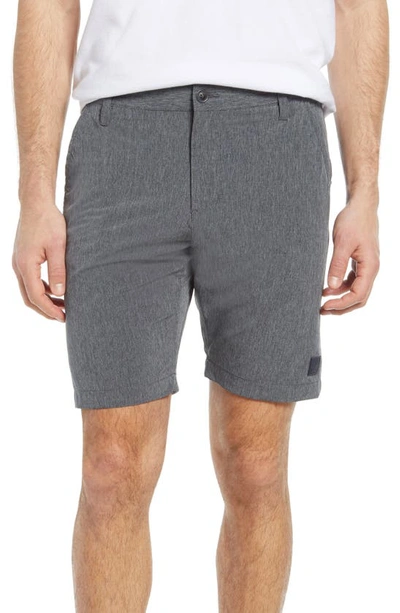 Vintage Micro Graph Hybrid Flat Front Shorts In Grey