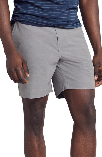 Faherty All Day 7-inch Shorts In Ice Grey