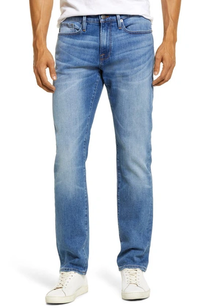 Frame L'homme Slim-fit Whiskered Denim Jeans In Blue