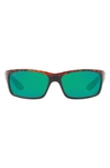 Costa Del Mar 62mm Waypoint Rectangluar Polaraized Sunglasses In Lite Tortoise