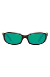 Costa Del Mar 59mm Polarized Wraparound Sunglasses In Tortoise