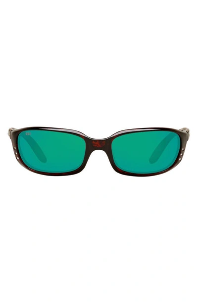Costa Del Mar 59mm Polarized Wraparound Sunglasses In Tortoise