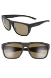Smith Barra 59mm Chromapop(tm) Polarized Sunglasses In Matte Tortoise/ Green