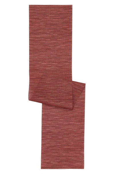 Chilewich Weave Table Runner In Cranberry