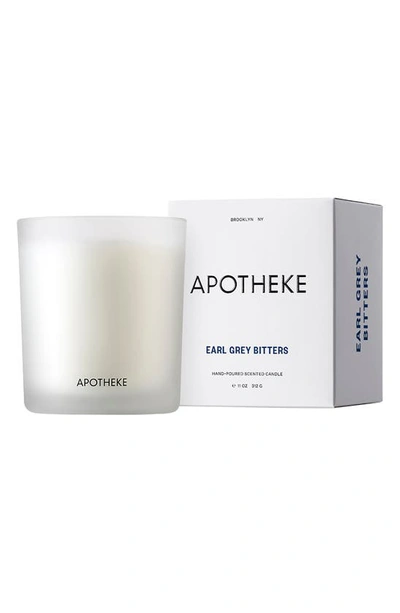 Apotheke Earl Grey Bitters Signature Candle, 11 Oz. In White