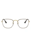 Ray Ban 51mm Optical Glasses In Gold Yel