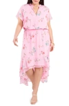 1.state Wildflower Bouquet Ruffle High/low Dress In Prospect Blooms