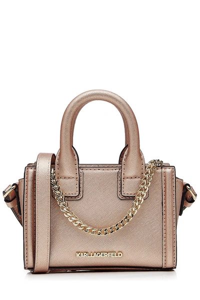 Karl Lagerfeld K Klassik Micro Tote Leather Shoulder Bag | ModeSens