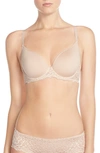 Simone Perele Caresse Underwire Plunge Bra In Peau Rose