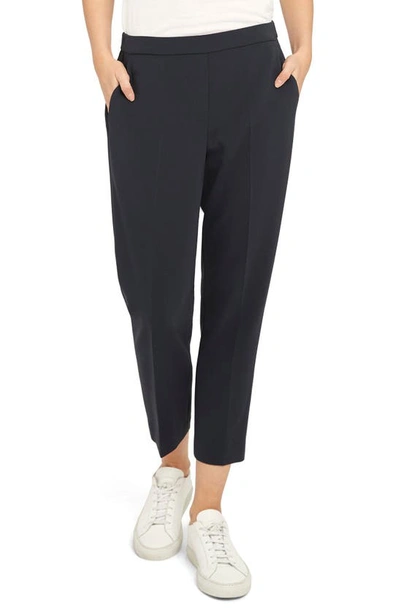 Theory Sash Tie Trousers In Black