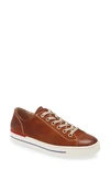 Paul Green Ally Low Top Sneaker In Biscuit/ Gold