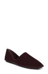 Vince Finola D'orsay Flat In Black Plum
